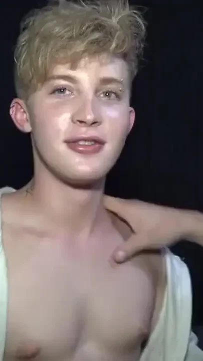 Blond slut twink fucked raw by boy from Paris dominant