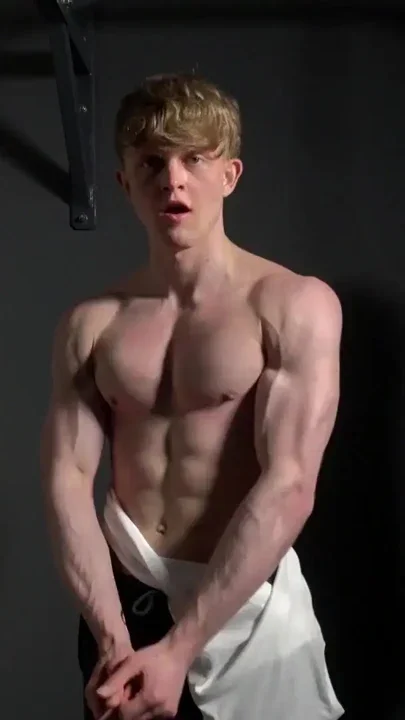 Muscular Czech Boy Jerks Off Big Cock Clip 1