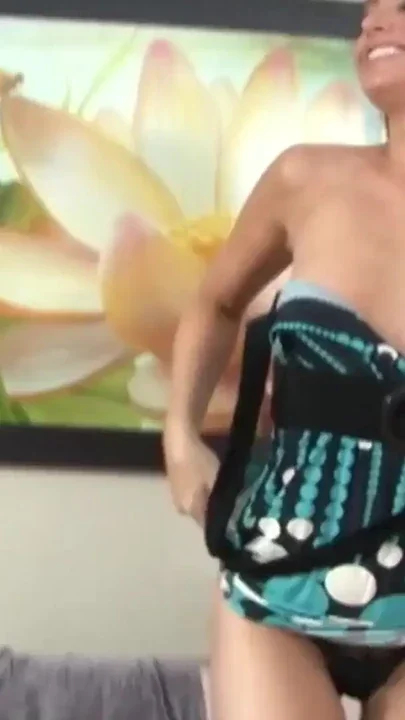 Skinny brunette slut with small tits picked up on the street by a nerd Clip 1