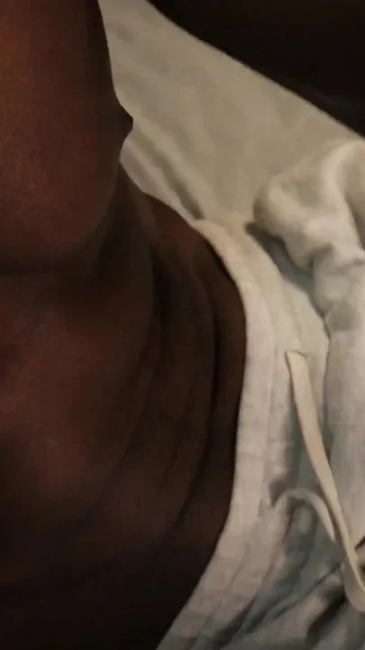 Striptease Stroking My Big Hard Black Cock Cumshot