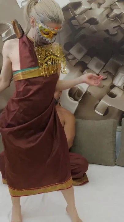Small titted Nesty wants to suck and fuck with clothes on