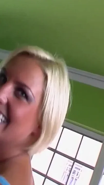 Blonde Hot Slut with Pussy and Nipple Piercings Loves Big Cocks in Her Tight Pussy
