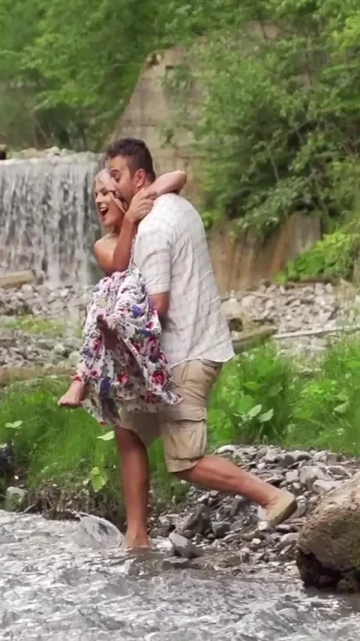 Fucking in the forest in the green nature makes my cunt wet