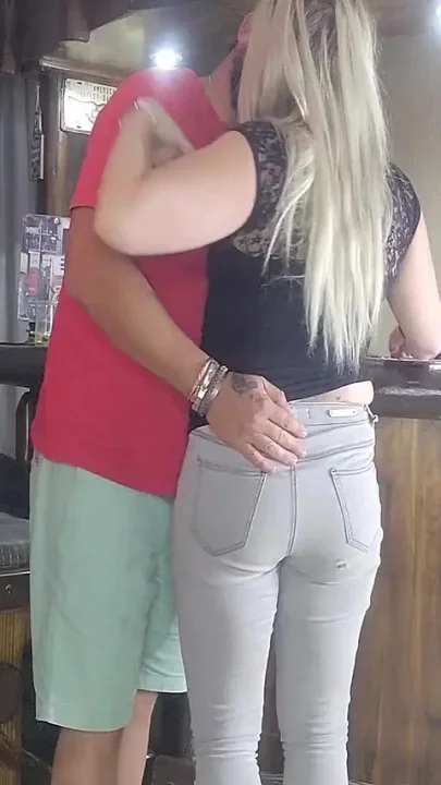 Hot Blonde Losing Her Jeans for a Quick Fuck Doggystyle