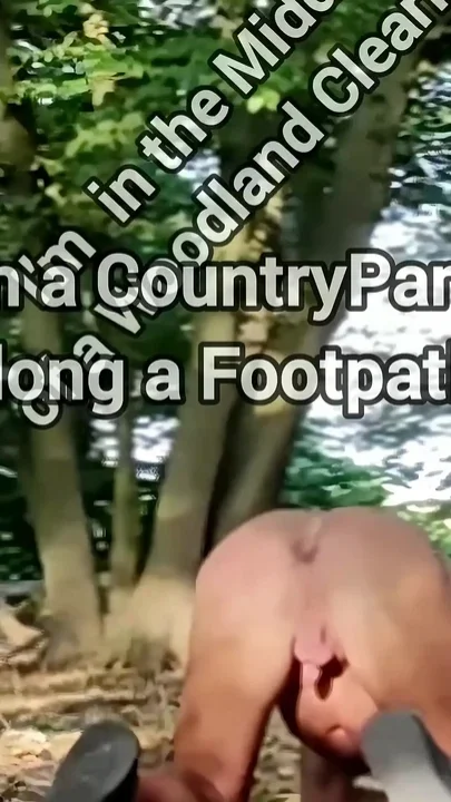 Ass up in Public Woodland