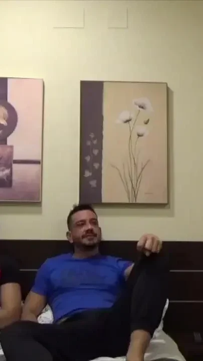 Webcam with Stepdaddy fucked raw by Leo Grin
