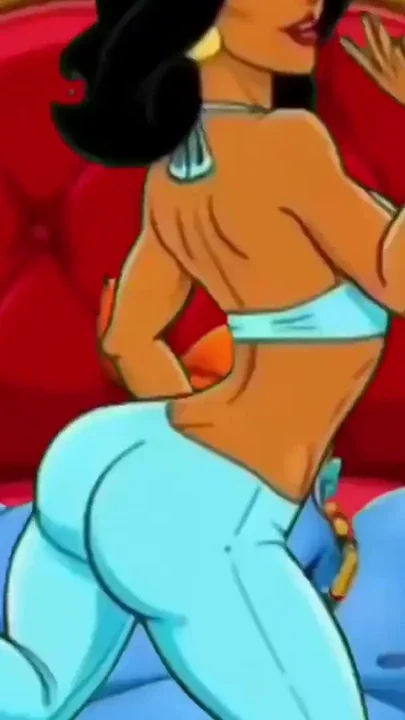 Princess Jasmine enjoys sexual pleasure She picked up the magic lamp and began