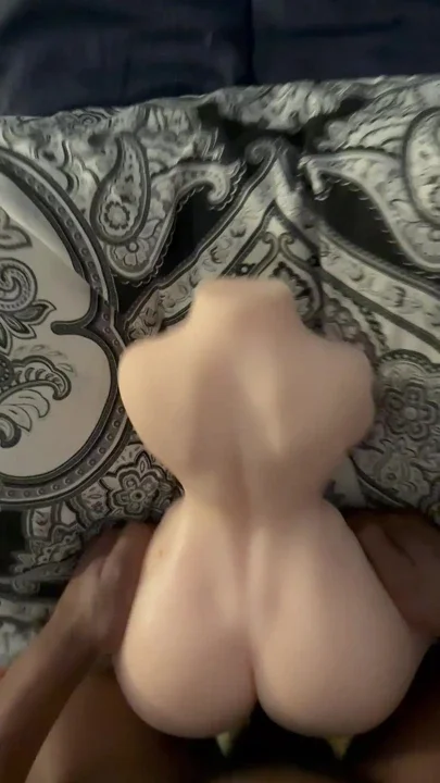 BBC fucks and cums all over sex doll