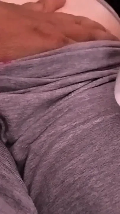 Petting my girlfriend over her pijamas until she undresses herself Clip 1