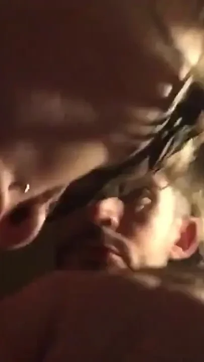 Stoyca masked performing an oral tecnique