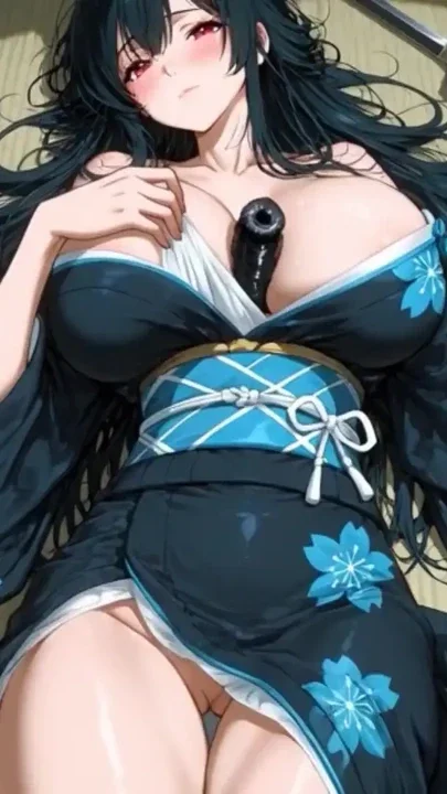 Edo town brothel huge breasts oiran kimono Clip 1