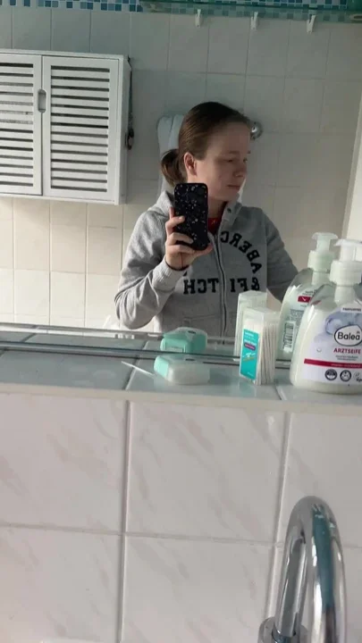 Teen with Perfect Body Showers
