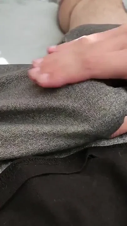 Rubbing Cock in Boxers Premature Cum