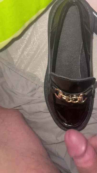 Cumshot patent loafers