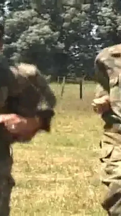 Fucked by 2 military outdoor