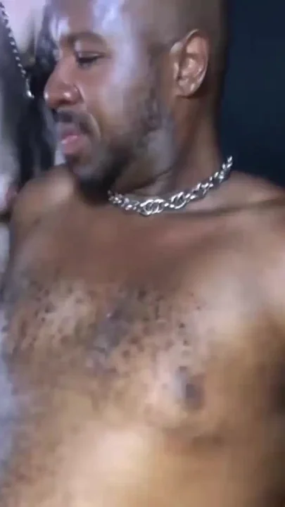 BEARFILMS - Bear Teddy Johnston barebacked by black hairy man