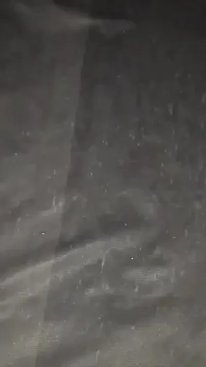 Splashing Out Thick Sperm at Night