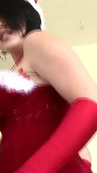 At Christmas Lots of Cum Inside a Super Hot Brunette