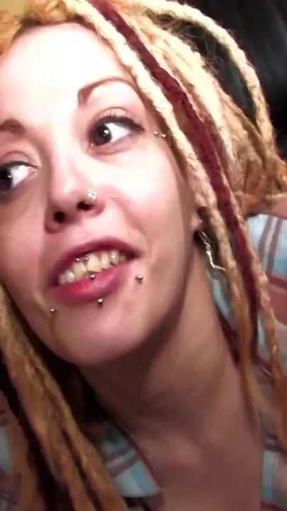 Young blonde latina with dreads gets fucked for the first time by a boy she just met
