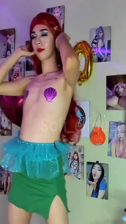 Hot dance touching myself and sucking