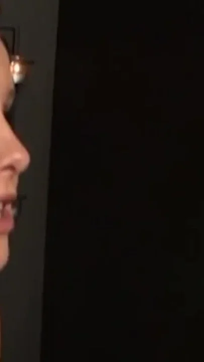 Gucurly Haired Brunette Washes Sins Away with Gloryhole Cum