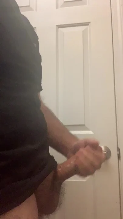 Fat man thick cum uncut masturbation