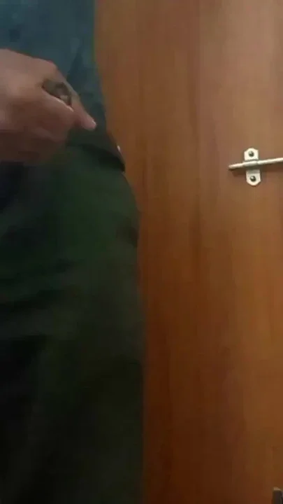 Today in the office toilet I spit on my cock masturbated and ejaculated lltstr52 Clip 2