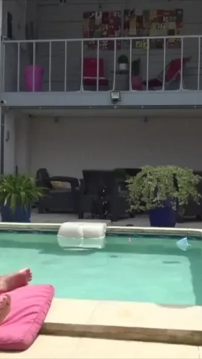 Twink fucked raw by his friend in the swimming pool