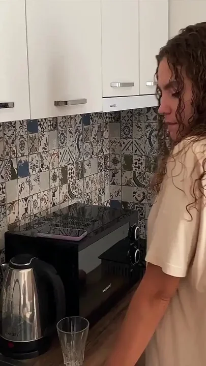 My Hot Neighbor Eats All the Cum That Dripping off Her Face - Watch Until the End