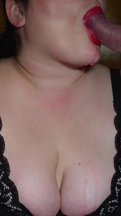 Stepmom to Fuck her Huge Mouth then covers with a huge ejaculation of sperm over