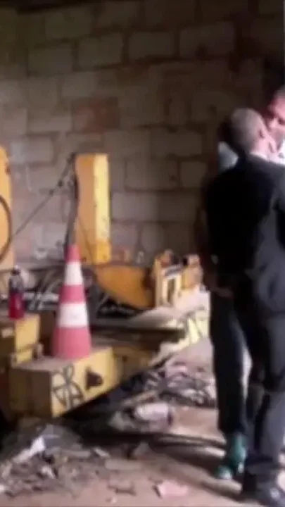 Slut fucked by sexy worker in suit and class outdoor