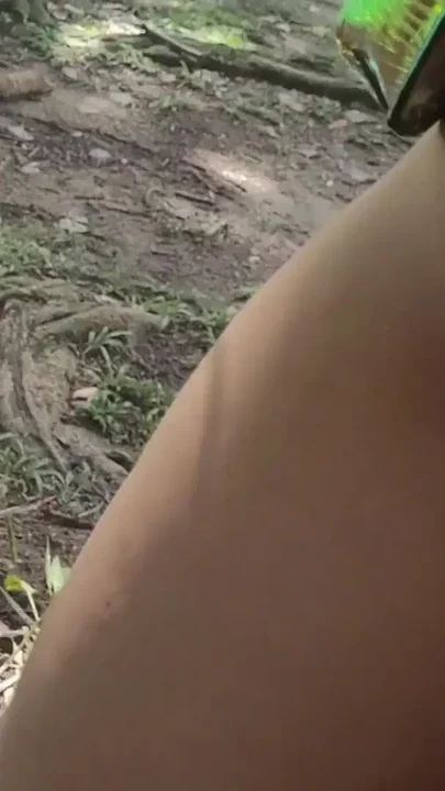 Hot girl showing off at street carnival Clip 1