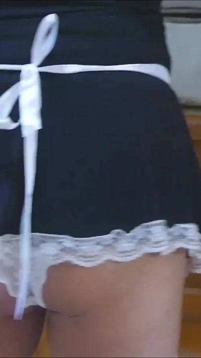 French Maid Gets POV Doggy Fuck with Close up Ass & Pussy Spreading