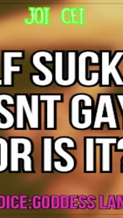 AUDIO ONLY - Self-sucking isn't gay or is it