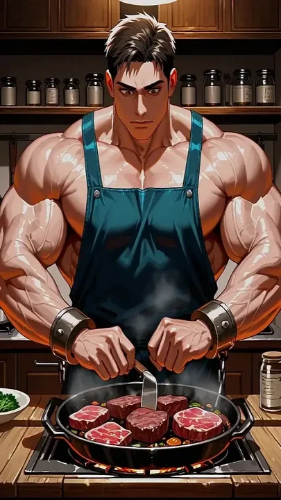 Ai Muscle Hunks Cooking