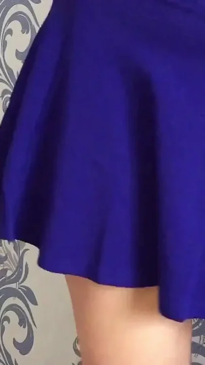 Student in a Skirt and Torn Underwear