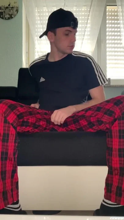 Playing with My Cock in the Living Room
