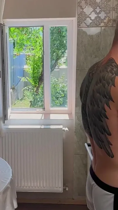 My Neighbor Fucked Me Hard in the Kitchen and Filled My Ass with Hot Sperm