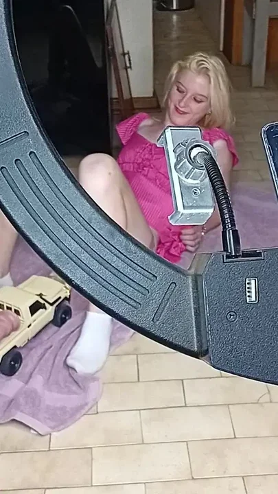 RC carwith dildo fucking hot 19 year oldblondes pussy Clip 1
