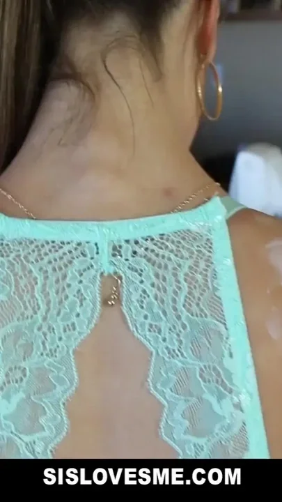 Hot stepsis gets her pierced pussy played with