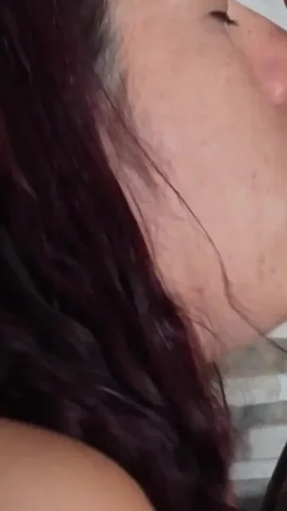 My stepsister gives me a good blowjob with my tits Clip 1