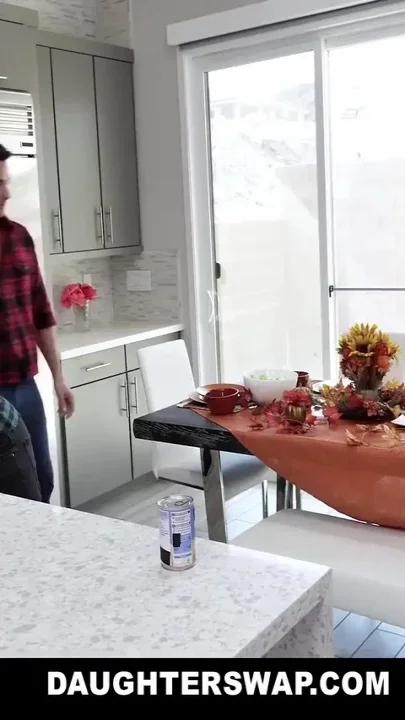 Cute Asian teen fucks her best friends Stepdad on thanksgiving