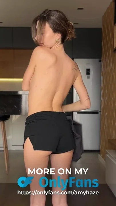 Sexy Brunette with a Big Juicy Ass Teases You As She Takes Off All Her Clothes