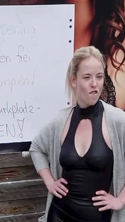 Two German Bitches Mia Adler and Lia Amalia Pick up Stranger for No Condom Fuck