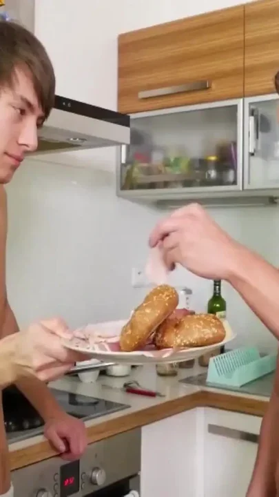 Two boys fuck in the morning after a party