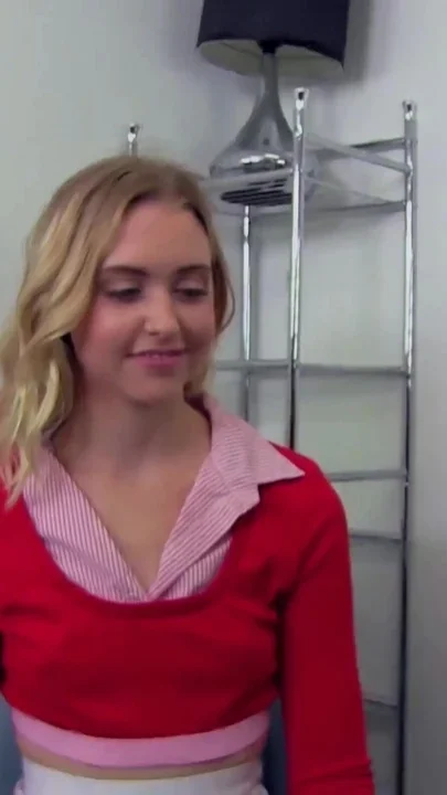 Petite blonde gets fucked by a big black cock
