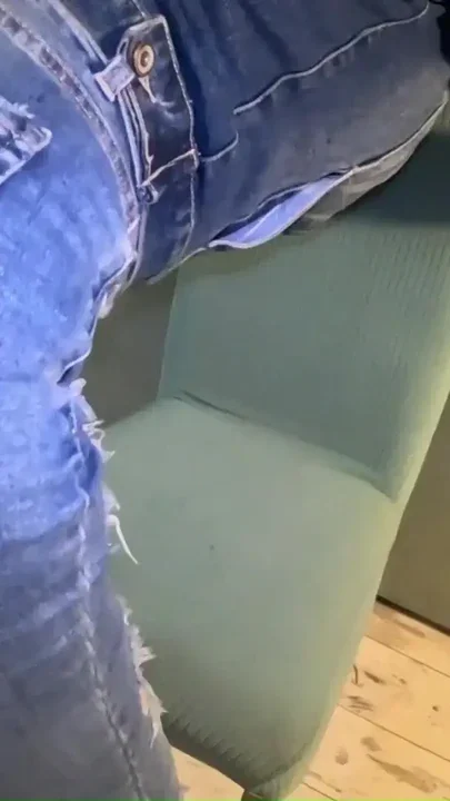 Hardcore Tease & Double Cum on My Ripped Jeans and Open Denim Jacket Clip 2