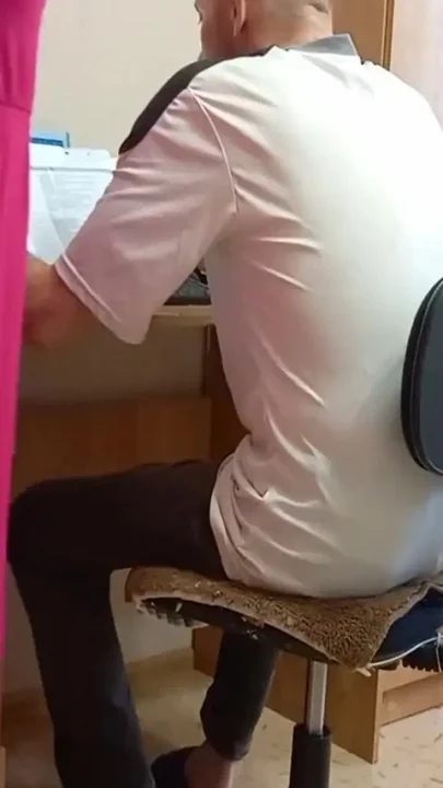 Fucked the secretary doggy style in the pussy in the office