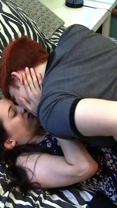 Lesbo action of licking and strapon fucking