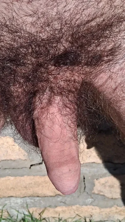 Peeing outside in the open